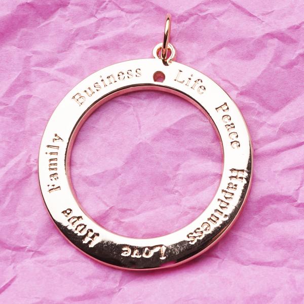 Hope, vergoldet mit 24K Feingold, Amulett L